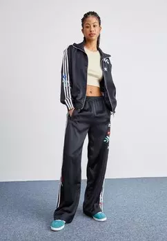 Брюки тренировочного костюма Fashion Graphics Floral Firebird adidas Originals, черные
