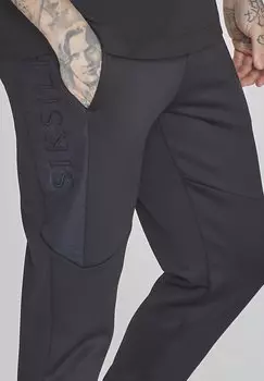 Брюки тренировочного костюма Muscle Fit SIKSILK, черные