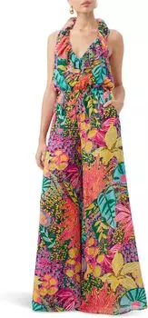 Брюки Trina Turk Jacksonville Jumpsuit, разноцветный