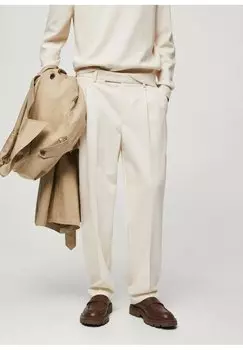 Брюки TROUSERS Mango, цвет ecru