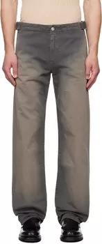 Брюки Trucker серо-бежевого цвета OUR LEGACY