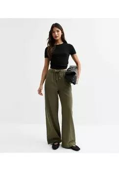 Брюки TWILL WIDE LEG New Look, хаки