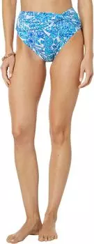 Брюки тысячелистника Lilly Pulitzer, цвет Turquoise Oasis Shell Me You Love Me