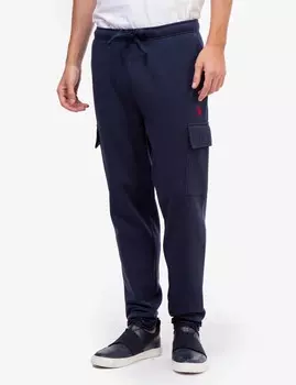 Брюки U.S. Polo Assn. Cargo Fleece Jogger, синий