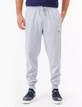 Брюки U.S. Polo Assn.Embossed Logo Jogger, светло-серый