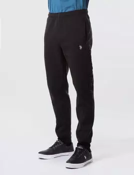 Брюки U.S. Polo Assn.Embossed Logo Jogger, черный