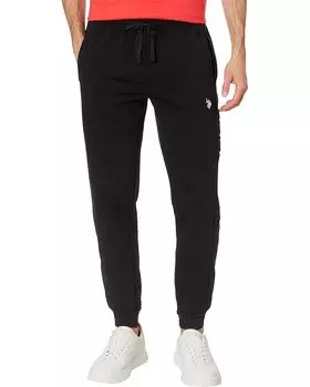 Брюки U.S. POLO ASSN. USPA Embossed Wordmark Jogger, черный
