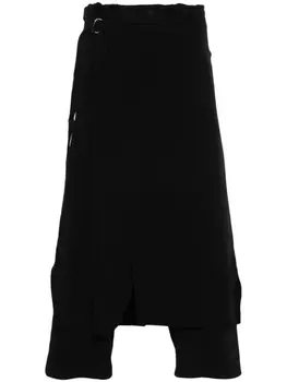 Брюки U-Standard Wrap Yohji Yamamoto, черный