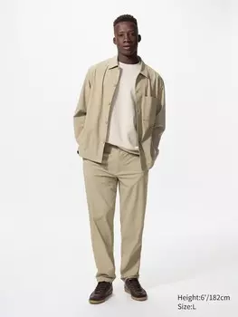 Брюки ультра-эластичные длинные Uniqlo, цвет 32 бежевый