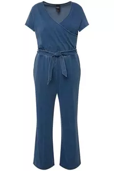 Брюки Ulla Popken Culotte, цвет blue denim