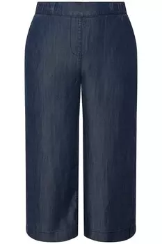 Брюки Ulla Popken Culotte, цвет dark blue denim