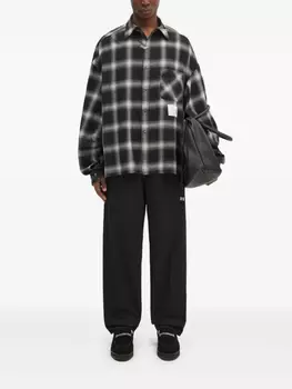 Брюки Undercover с карманами-плиссировками, черный