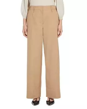 Брюки Unico High Rise Max Mara, коричневый/бежевый