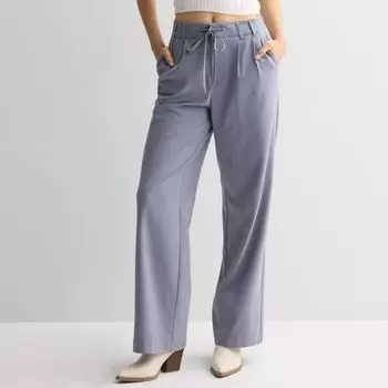 Брюки юниорские со складками и завязкой спереди So, синий