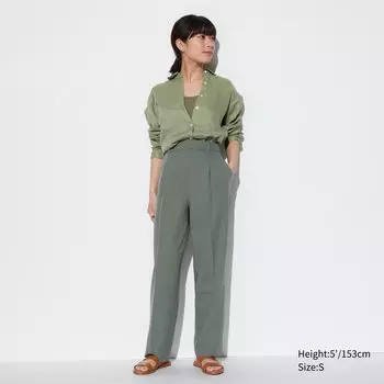 Брюки UNIQLO airsense эластичные, оливковый
