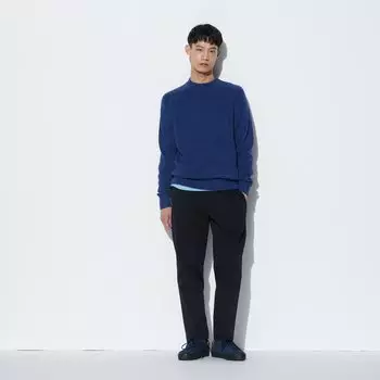 Брюки UNIQLO эластичные, темно-синий