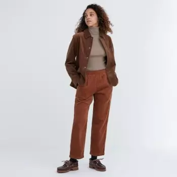 Брюки Uniqlo Corduroy, коричневый