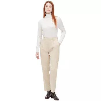 Брюки Uniqlo Heattech Pleated, кремовый