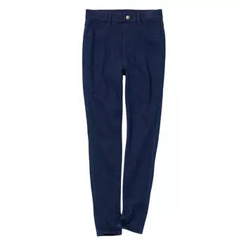 Брюки Uniqlo Heattech Ultra Stretch High Rise Denim Thermal Leggings, синий