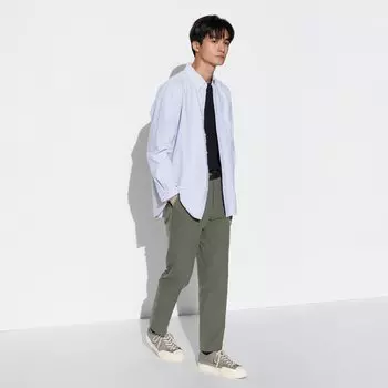 Брюки UNIQLO Kando 2WAY Stretch, оливковый