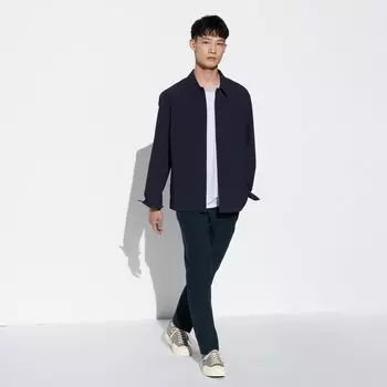 Брюки UNIQLO Kando 2WAY Stretch, темно-синий
