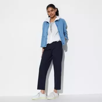 Брюки UNIQLO Kando с подкладкой, темно-синий