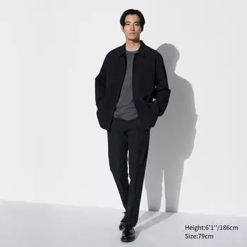 Брюки UNIQLO Miracle Air AirSense удлиненные, черный