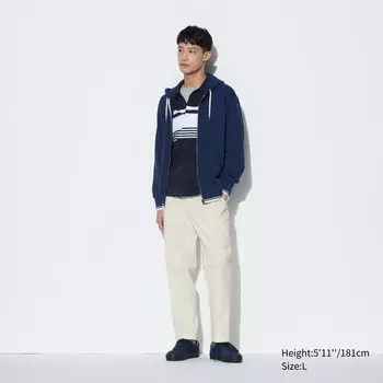 Брюки UNIQLO по щиколотку, молочный