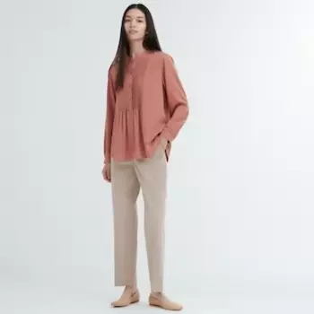 Брюки Uniqlo Smart Ankle Length, бежевый