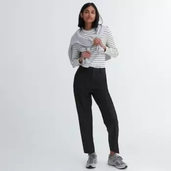 Брюки Uniqlo женские прямые, черный