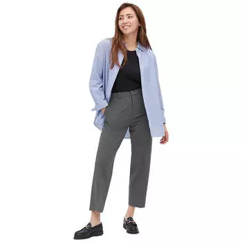 Брюки Uniqlo Smart Ankle Length, серый