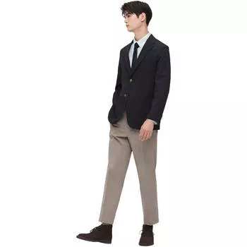 Брюки Uniqlo Smart Cotton, бежевый