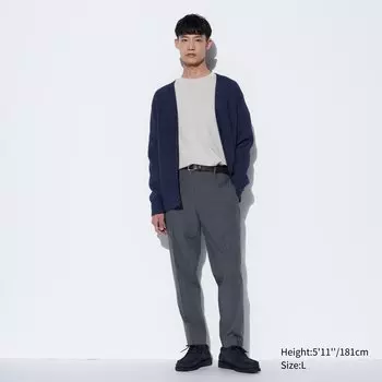 Брюки UNIQLO Smart Gunclub в клетку, серый