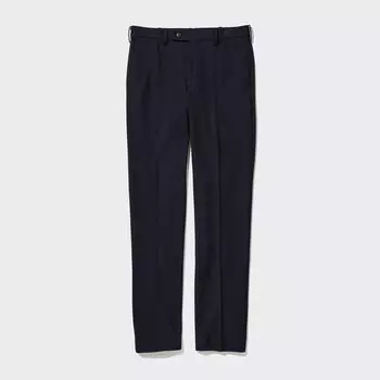 Брюки UNIQLO Smart Heattech, темно-синий