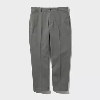 Брюки UNIQLO Smart хлопковые, оливковый