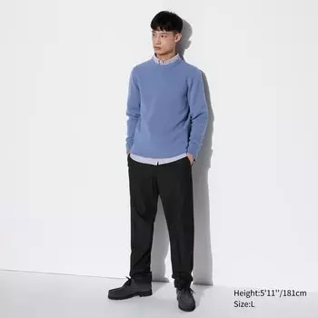 Брюки UNIQLO Smart шерстяные, черный