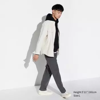 Брюки UNIQLO Smart шерстяные, серый