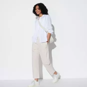 Брюки UNIQLO по щиколотку, бежевый