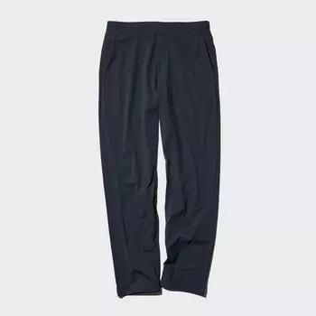 Брюки UNIQLO Ultra Stretch Dry-ex удлиненные, темно-синий