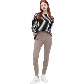 Брюки Uniqlo Ultra Stretch High Rise Leggings, коричневый