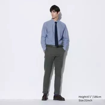 Брюки UNIQLO узкие, оливковый