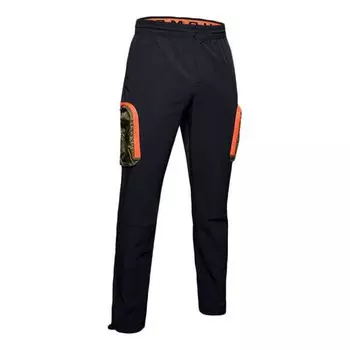Брюки unstoppable camo cargo sweatpants 'black' Under Armour, черный