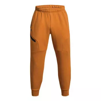 Брюки unstoppable fleece training pants 'orange' Under Armour, оранжевый