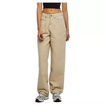 Брюки Urban Classics 90S Denim High Waist Chino, бежевый