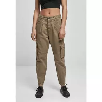 Брюки Urban Classics Ballon Fit Twill cargo, зеленый