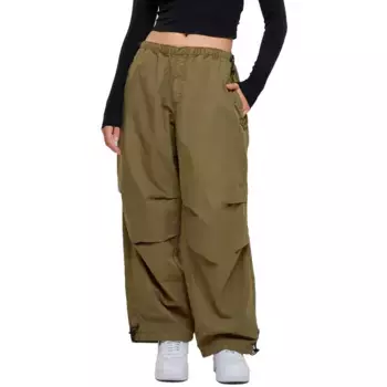 Брюки Urban Classics Cotton Parachute, зеленый