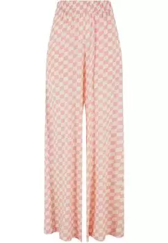 Брюки Urban Classics, цвет lemonadepinkcheck