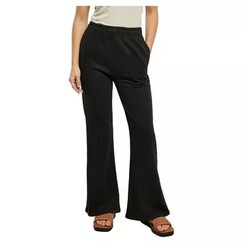 Брюки Urban Classics Flared Pin Tuck Terry, черный