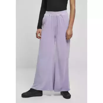 Брюки Urban Classics High Waist Straight Velvet, фиолетовый