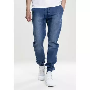 Брюки Urban Classics Knitted Denim Jog, синий